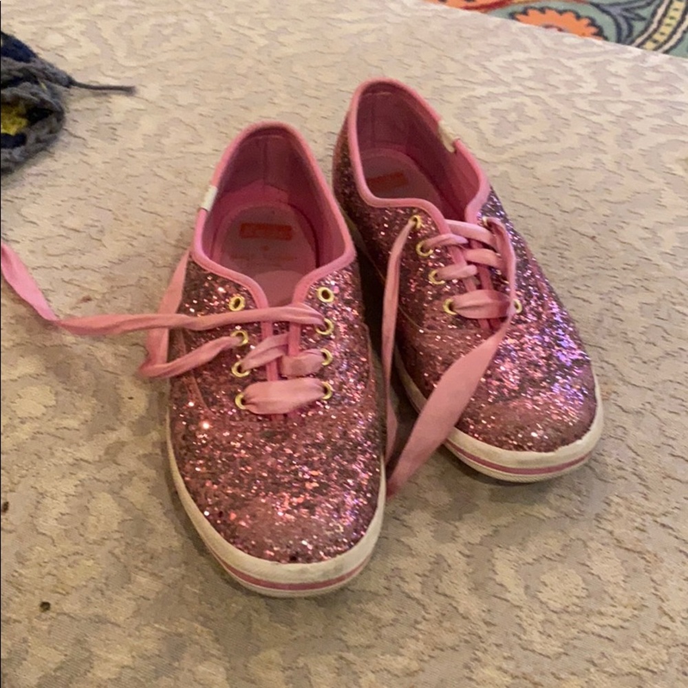 Pink glitter Kate spade keds